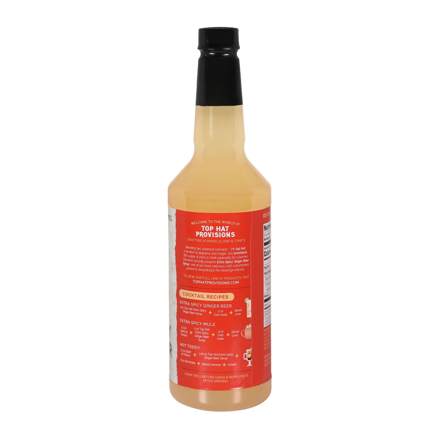 Top Hat Extra Spicy Ginger Beer Syrup & Moscow Mule Batching Mix - 12x32oz case - Image 5
