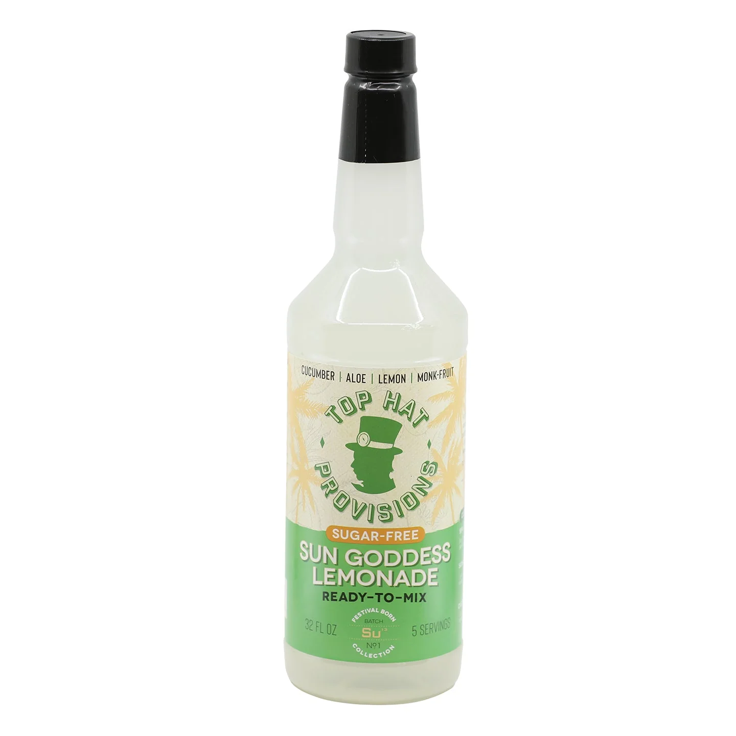 Top Hat Keto Sugar Free Cucumber Lemonade - 12 pack of 32oz bottles (Naturally sweetened with keto friendly / carb free / zero sugar Monk Fruit) - Image 4