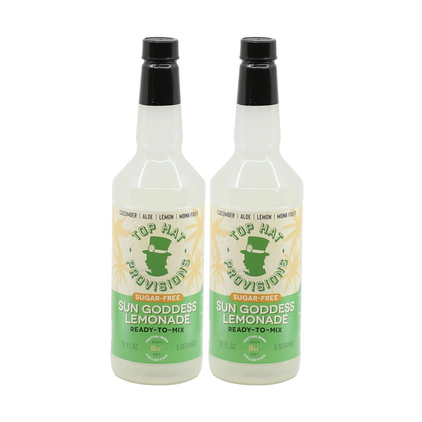 Top Hat Keto Sugar-Free Cucumber Lemonade Mix - 32oz bottle (Naturally sweetened with keto friendly / carb free / zero sugar Monk Fruit) - Image 5