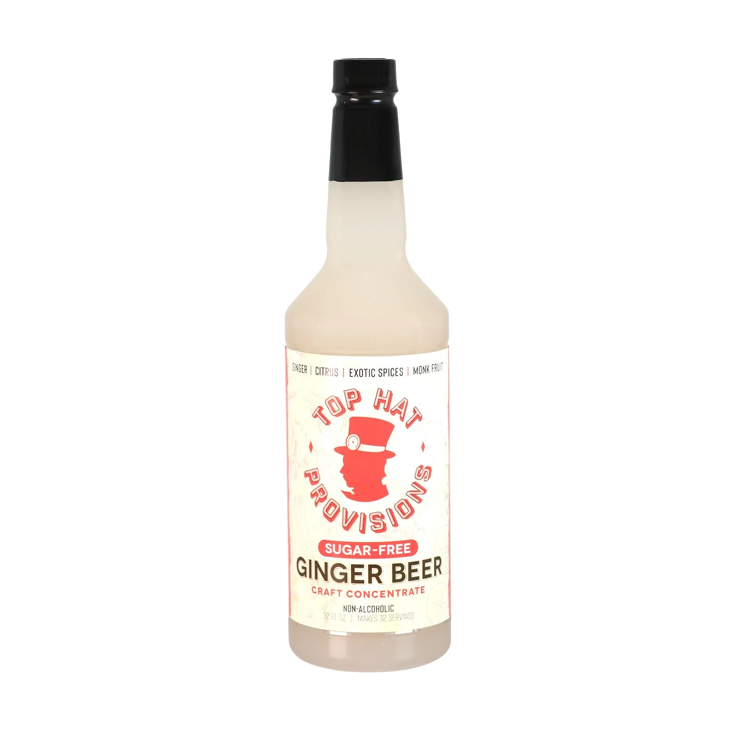 Top Hat Keto Sugar-Free Ginger Beer Syrup & Zero Calorie Mule Mix - 12pack of 32oz bottles (Naturally sweetened with Monk Fruit) - Image 4
