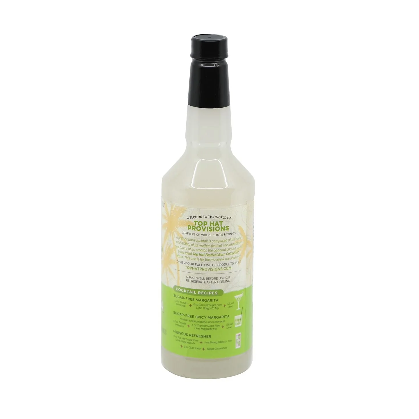 Top Hat Keto Sugar Free Lime Margarita Mix (Naturally sweetened with keto friendly / carb free / zero sugar Monk Fruit) - Image 2