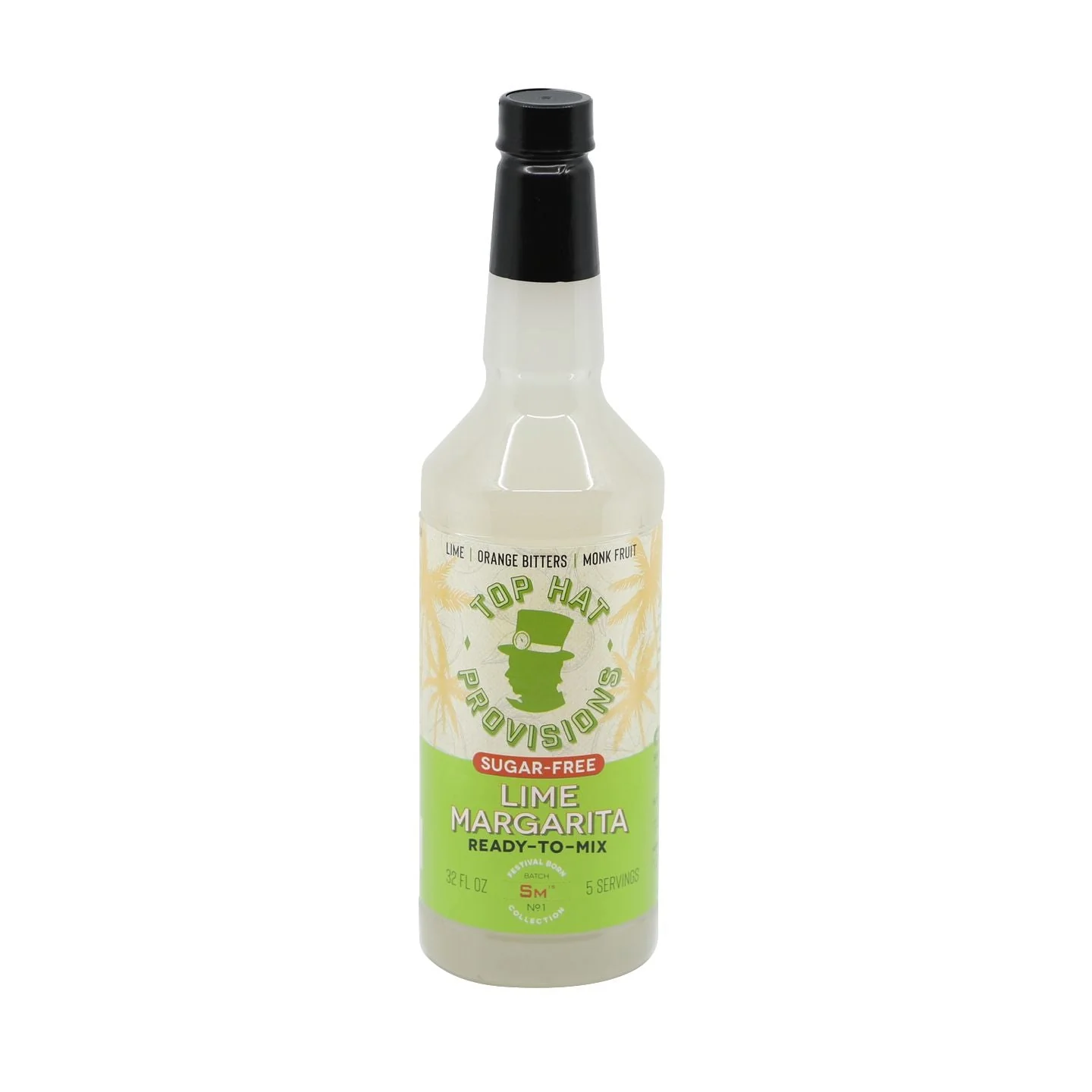 Top Hat Keto Sugar Free Margarita Lime Mix (made with Monk Fruit) - 12 pack of 32oz Bottles (Naturally sweetened with keto friendly / carb free / zero sugar Monk Fruit) - Image 4