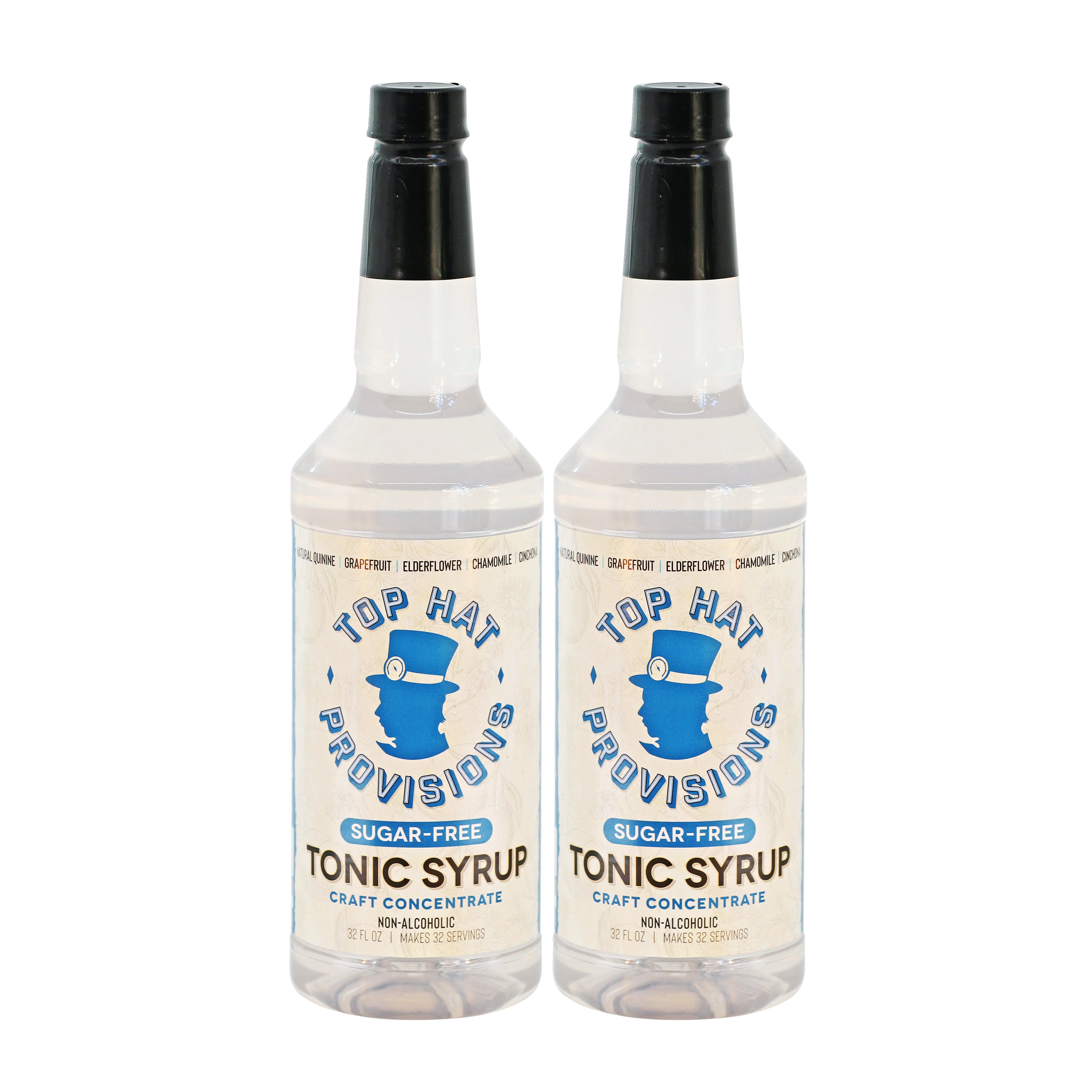 Top Hat Keto Sugar-Free Tonic Syrup & 5x Quinine Wellness Tonic Water Concentrate - Naturally sweetened with Monk Fruit - 12pack of 32oz bottles - Image 5