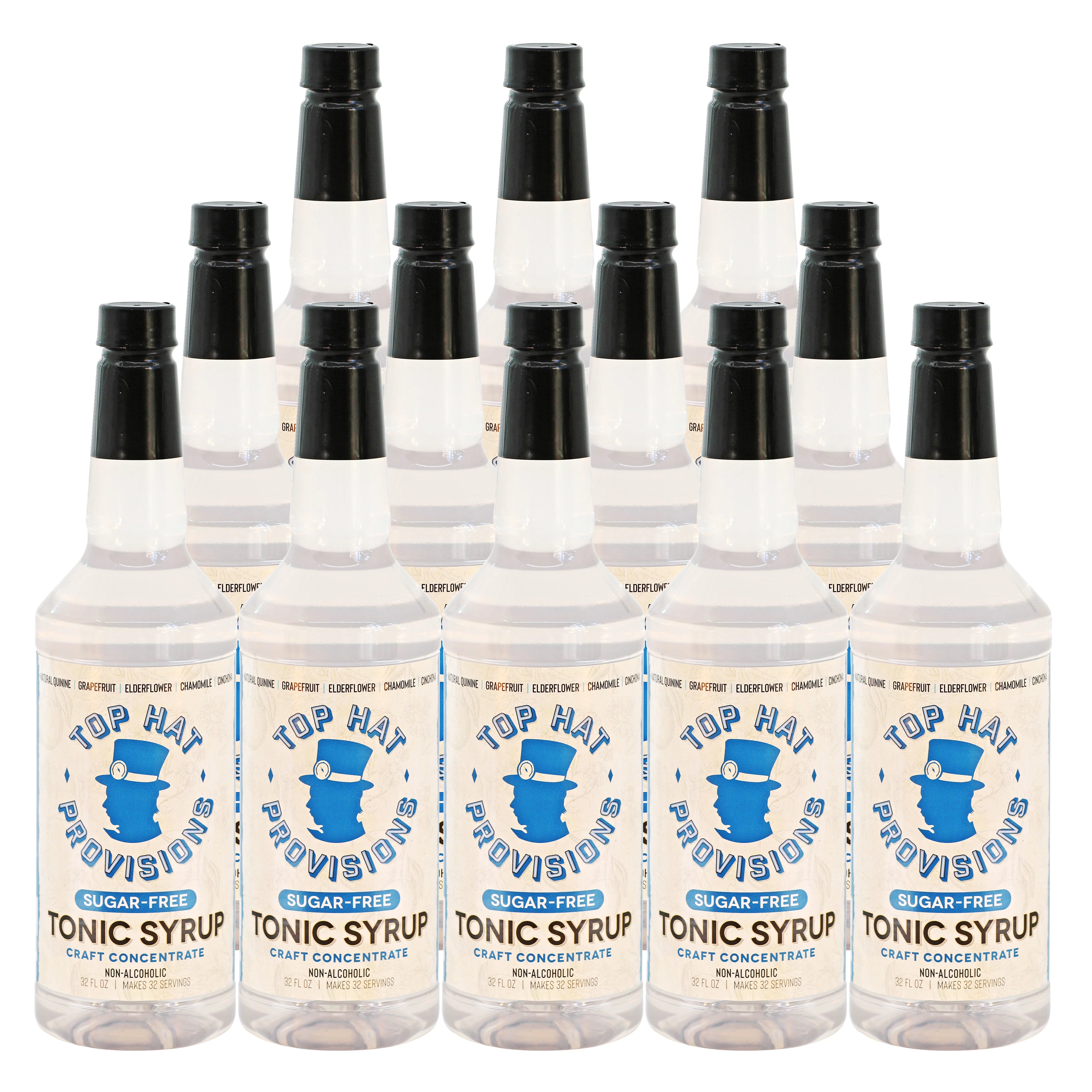 Top Hat Keto Sugar-Free Tonic Syrup & 5x Quinine Wellness Tonic Water Concentrate - Naturally sweetened with Monk Fruit - 32oz bottle - Image 5