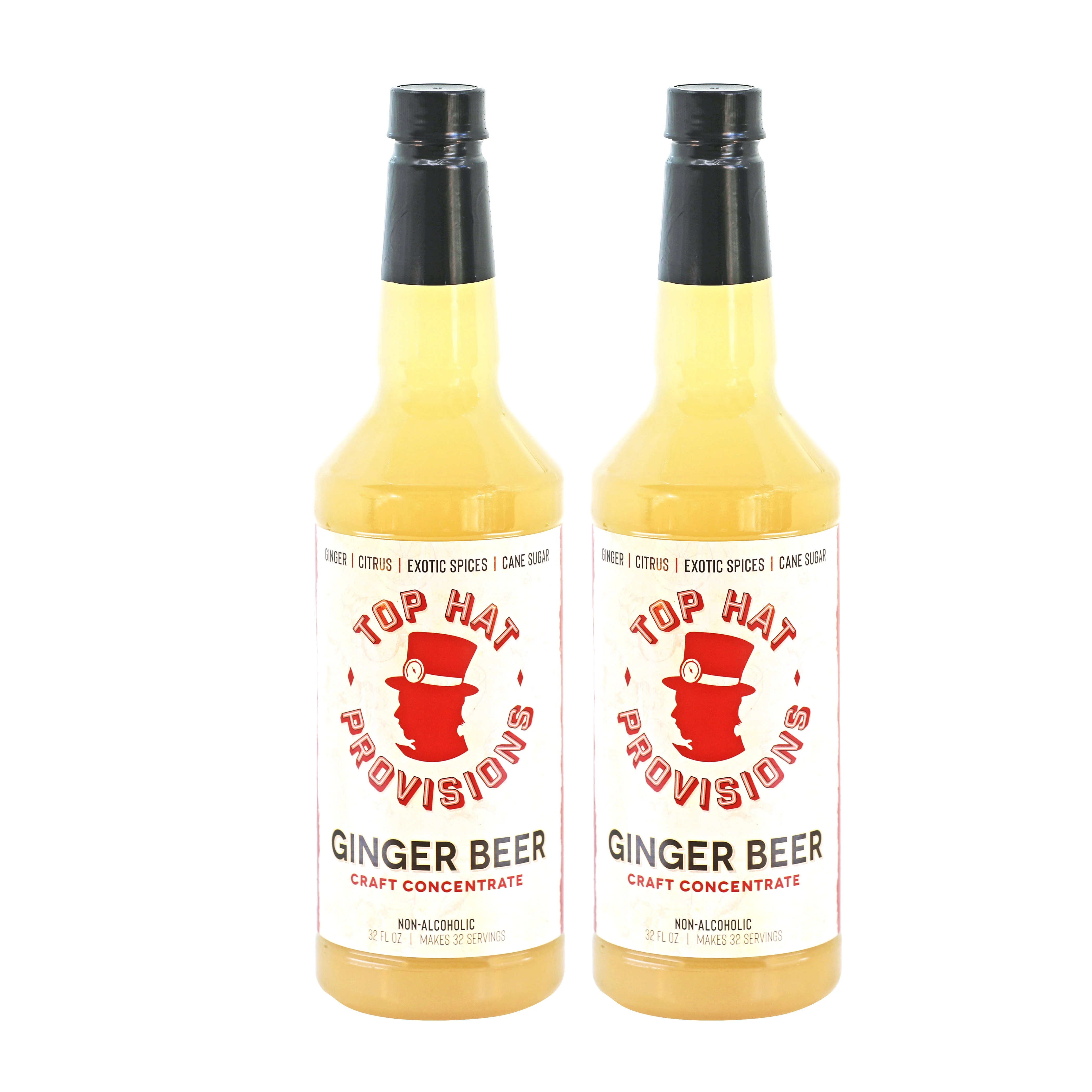 Top Hat Original Ginger Beer Syrup & Moscow Mule Batching Mix - 32oz Bottle - Image 5