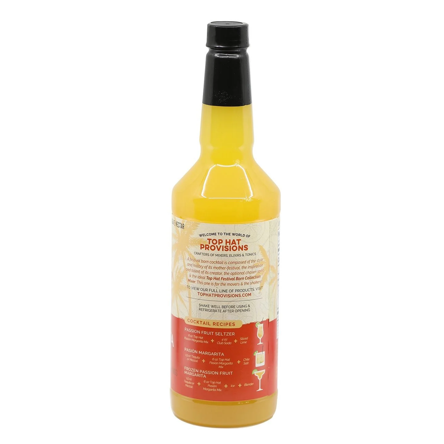 Top Hat Passion Fruit Margarita Mix (Made with real passion fruit & agave nectar) - Image 3