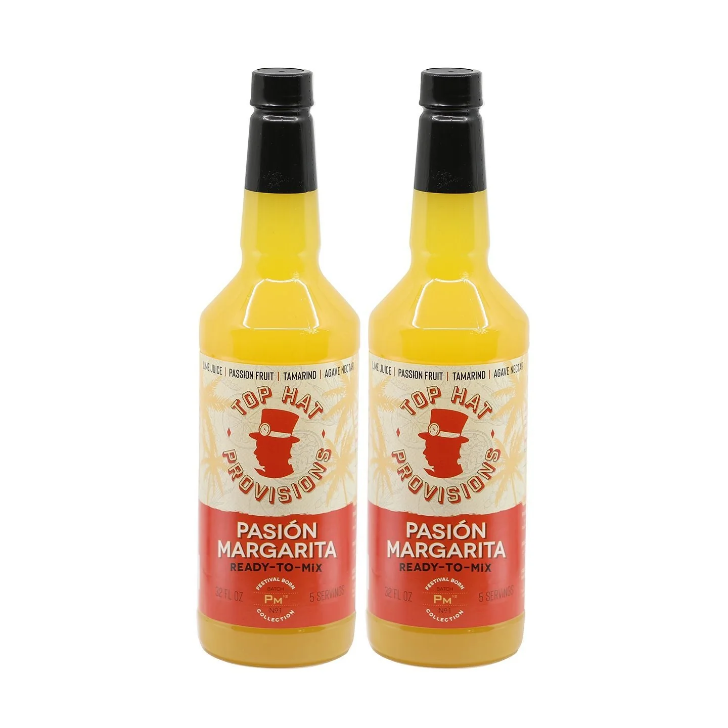 Top Hat Passion Fruit Margarita Mix - Pasión Margarita - (Made with real passion fruit & agave nectar) - 12x32oz case - Image 5