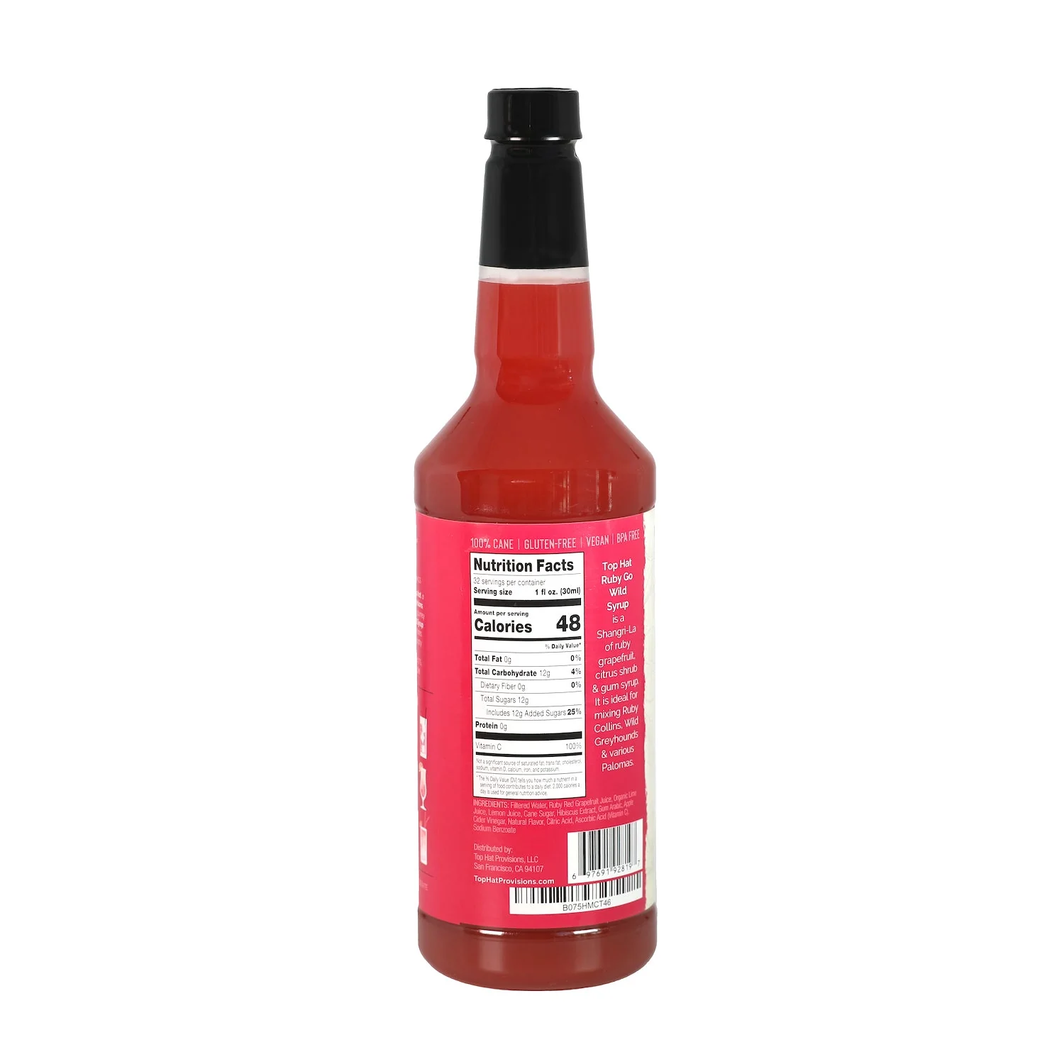 Top Hat Ruby Go Wild Mix & Paloma Batching Concentrate - 12x32oz case - Image 2