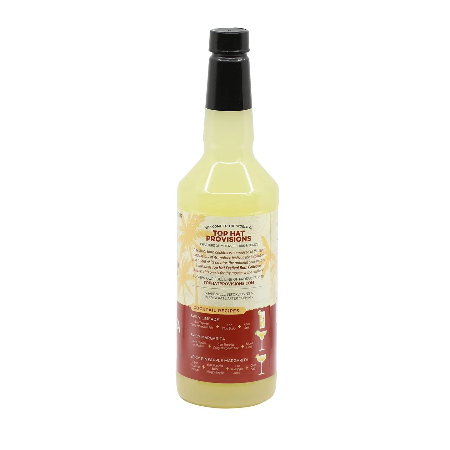 Top Hat Spicy Margarita Mix (made with agave nectar & organic lime juice) - 12x32oz case - Image 3