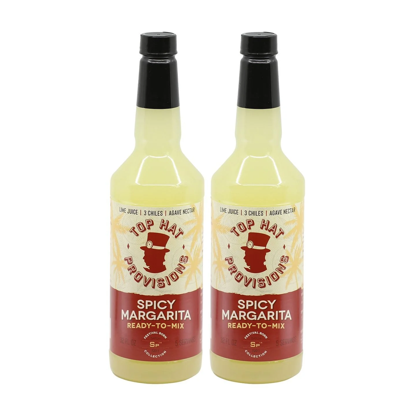 Top Hat Spicy Margarita Mix (made with agave nectar & organic lime juice) - 12x32oz case - Image 5