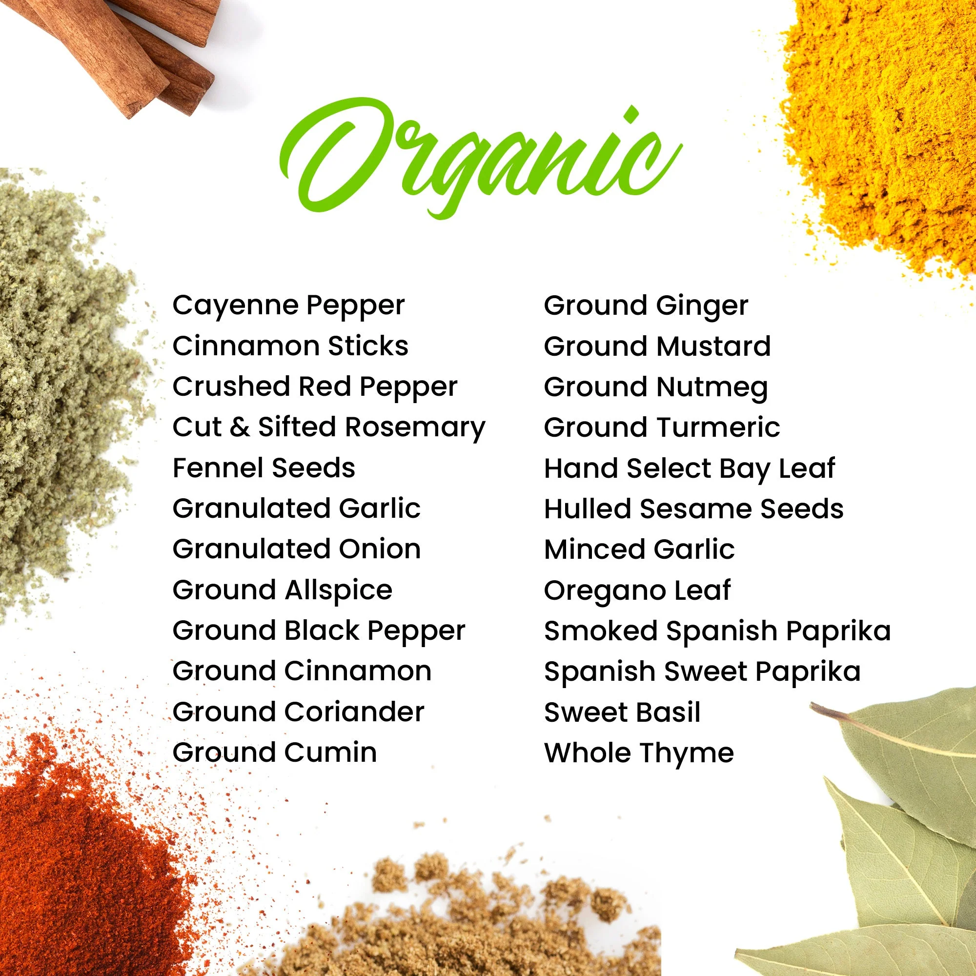 Ultimate Organic Spice Set - 24 Jars - Image 2