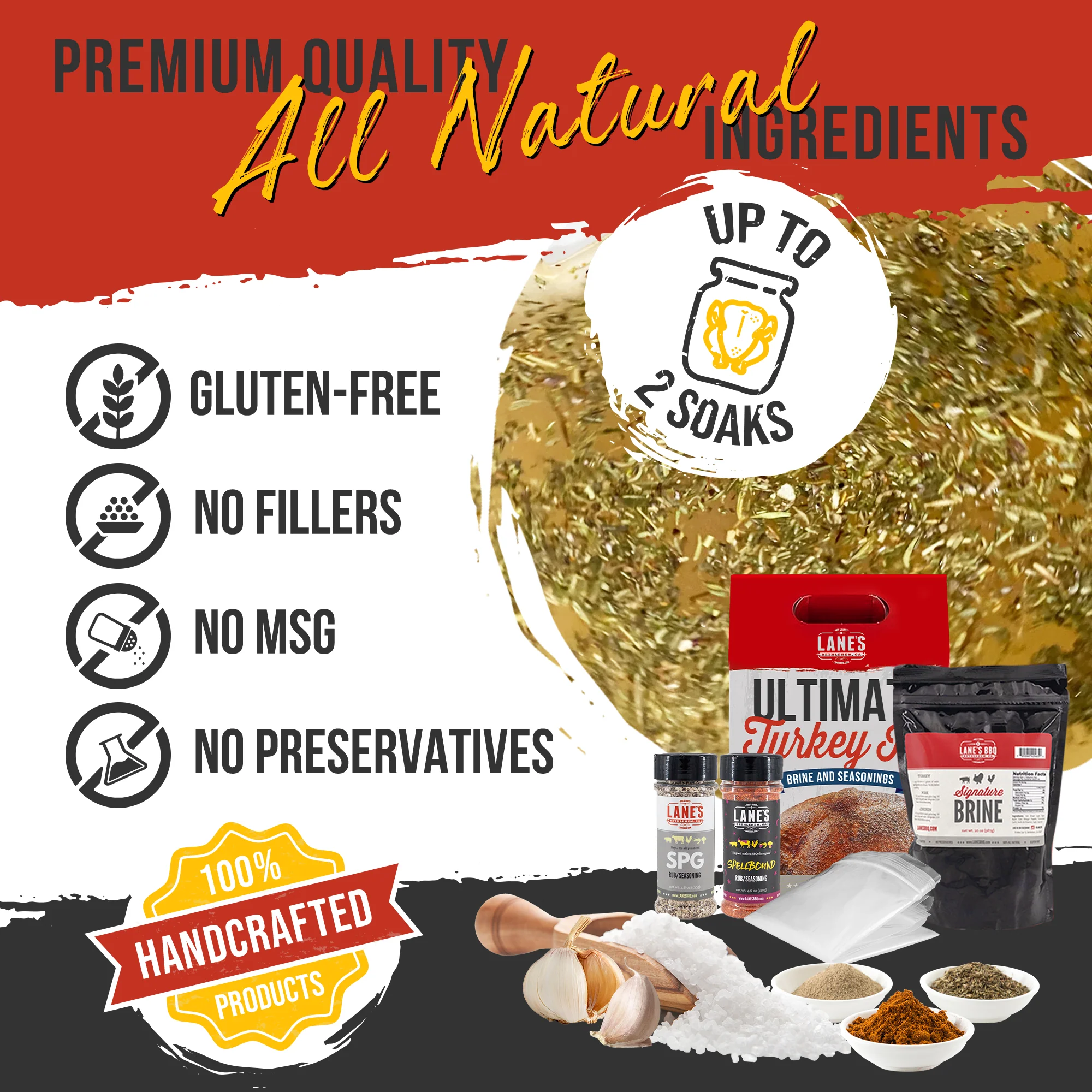 Ultimate Turkey Brine Kit (Signature Brine + Rubs + Brine Bags) - Image 3