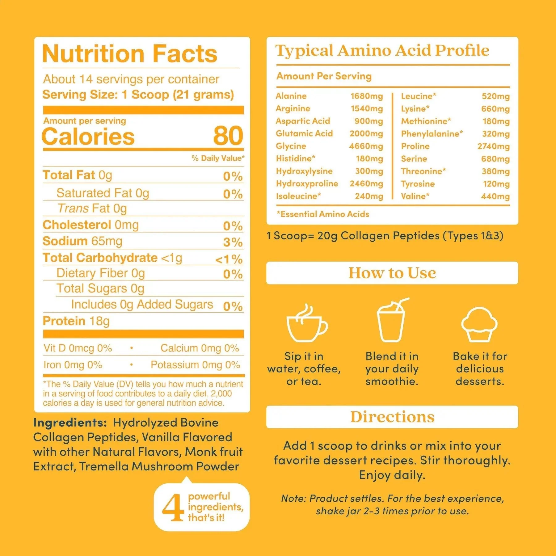 Vanilla Collagen Peptides Powder - Image 6