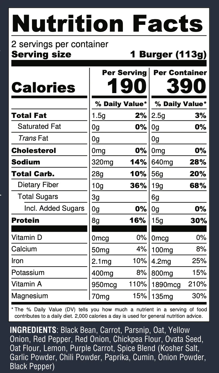 Variety Pack - 2 Of Each Flavor- 8 Burgers Total - Image 4