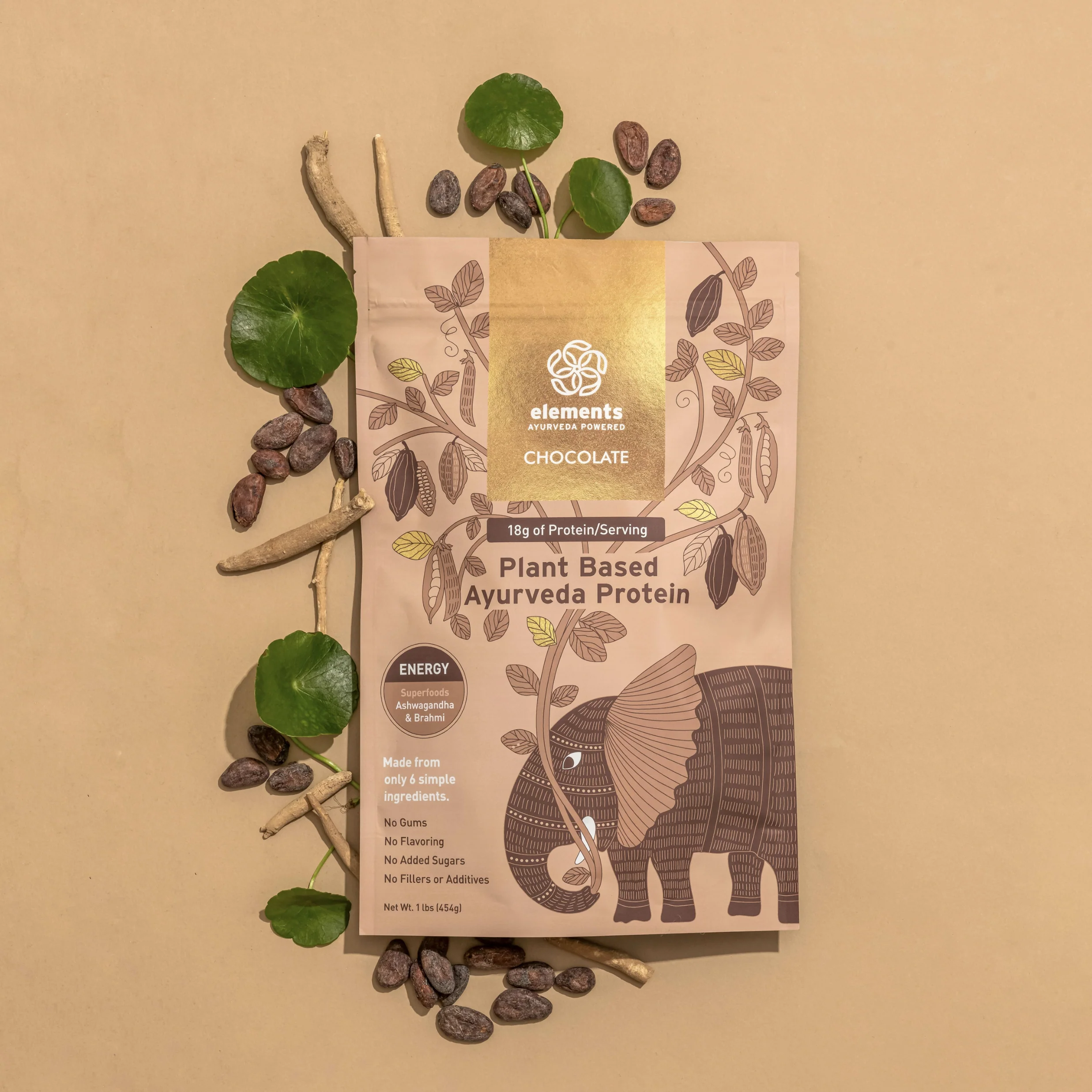 Plant Based Protein Powder: Chocolate (14 Servings) - Image 3