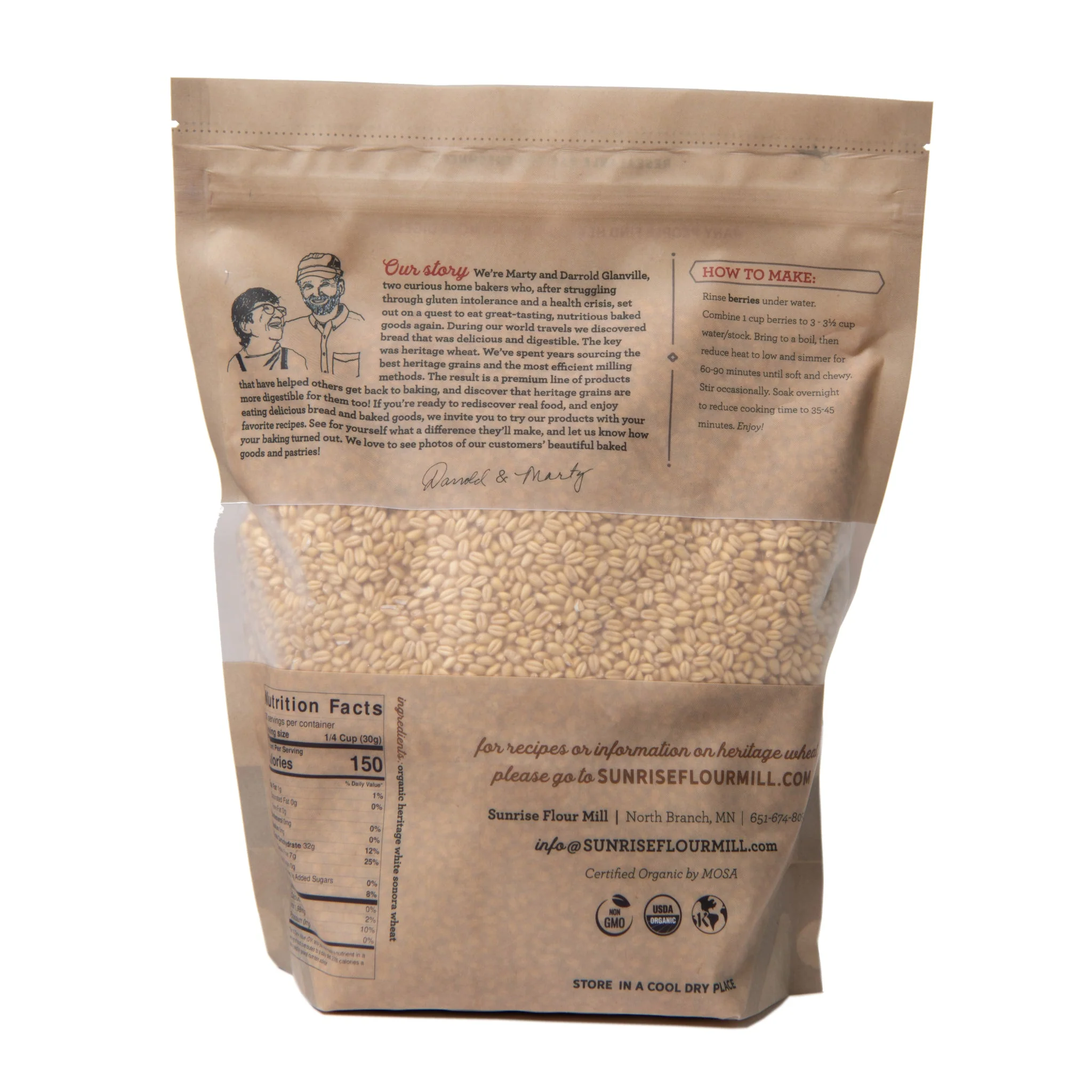 Heritage Soft White Wheat Berries - Image 3